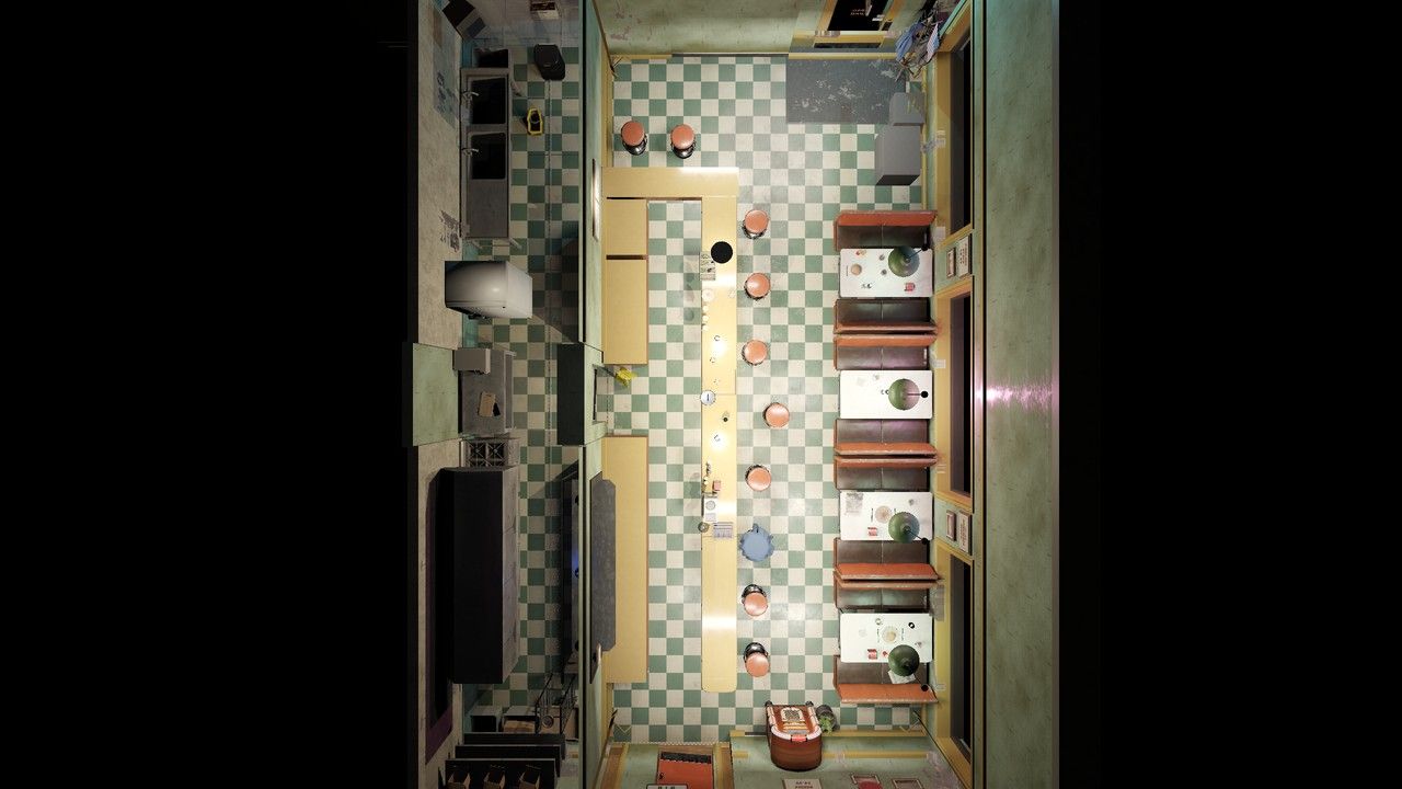 Top-down floor plan after round 7 and cleanup.